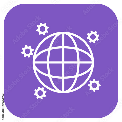 Contagious Globe icon vector image. Can be used for Infectious Diseases.