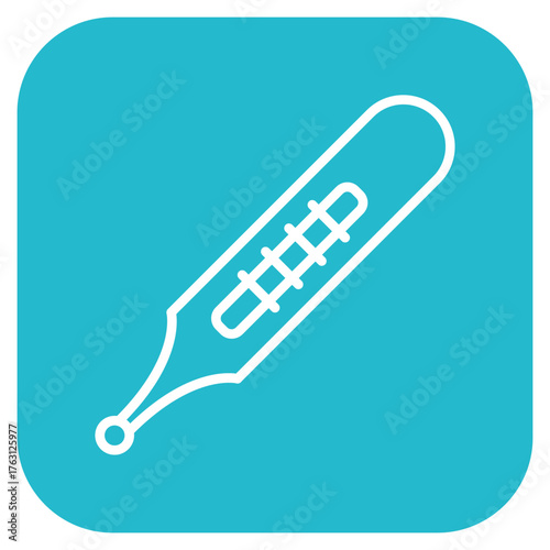 Feverish Thermometer icon vector image. Can be used for Infectious Diseases.