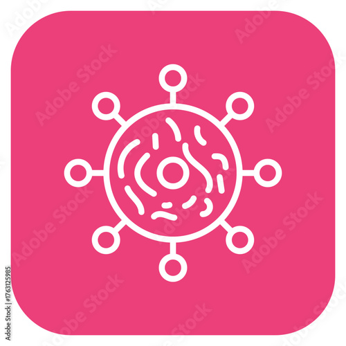 Viral Mutation icon vector image. Can be used for Infectious Diseases.
