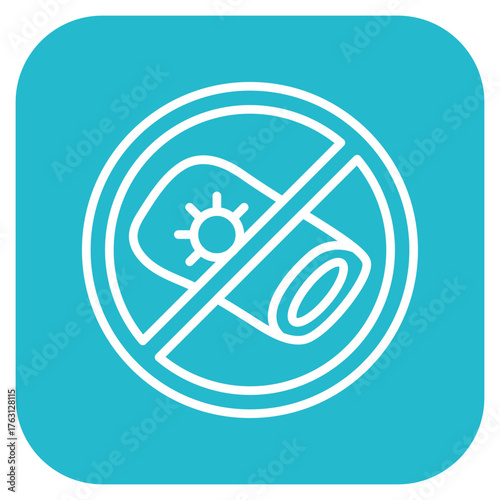Antibacterial Fabric icon vector image. Can be used for Fabric Features.