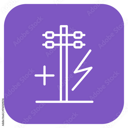 Electricity icon vector image. Can be used for Manufacturing.