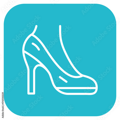 Heel icon vector image. Can be used for Shoemaker.