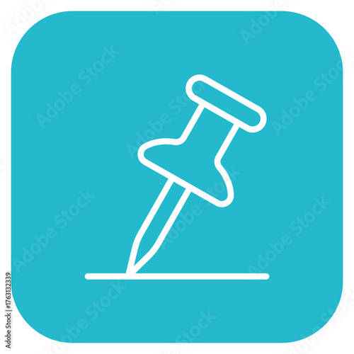 Fallen Pin icon vector image. Can be used for Bowling.