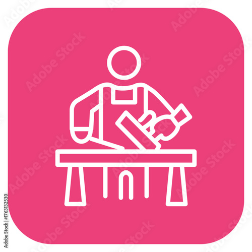 Carpenter icon vector image. Can be used for Diversity.