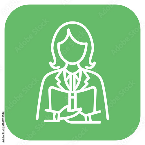 Librarian icon vector image. Can be used for Diversity.