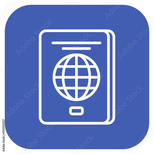 Passport icon vector image. Can be used for Beach Resort.