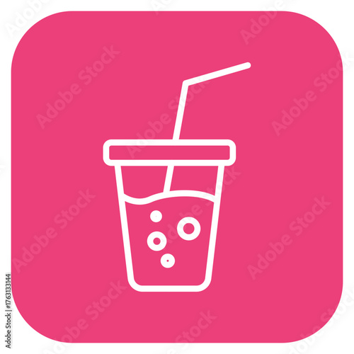 Soft Drink icon vector image. Can be used for Beach Resort.