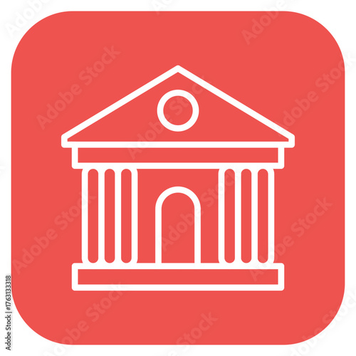 Bank icon vector image. Can be used for Luxury.