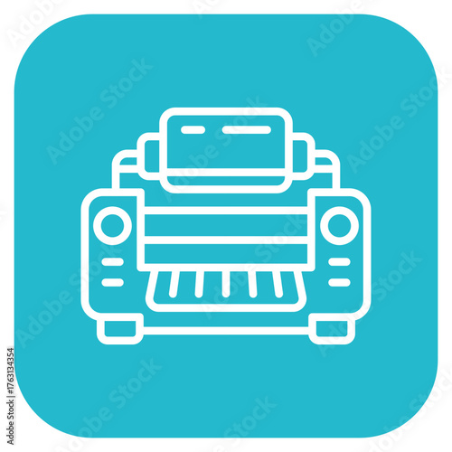 Rolling Machine icon vector image. Can be used for Mettalurgy.