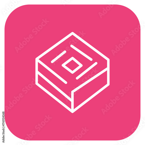 Square Hss icon vector image. Can be used for Mettalurgy.