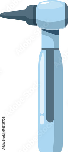 Medical otoscope used by doctors for examining ear canal and diagnosing ear problems