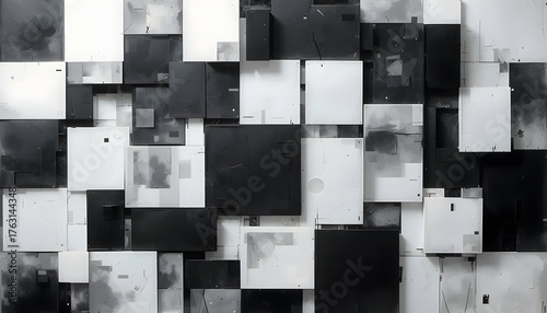 Modern Minimal Abstract Background in Monochrome