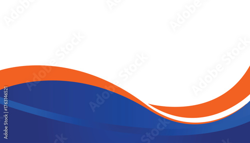 Abstract  waves are flowing on  background. line background curve element. Suit for business, cover, header, wallpaper, corporate, website, flyer