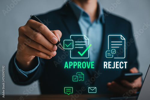 Business Approval and Rejection Process Digital Signatures and Decision Making