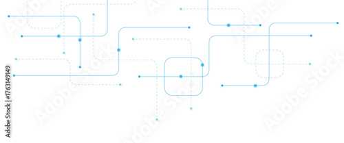 Abstract futuristic technology background. Technology background with crossed lines and dots.