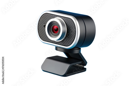Webcam isolated on transparent background, a device for video conferencing