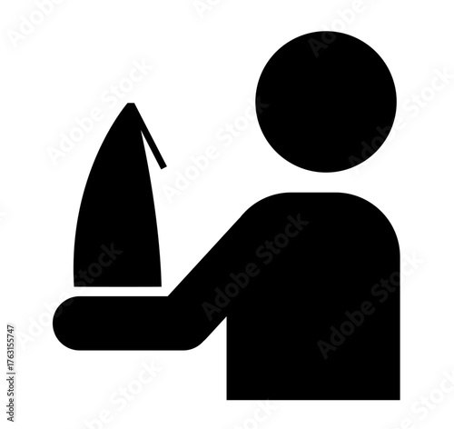 	商品を渡す店員・土産や商品受け取る