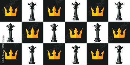 background pattern of chess queen. matches and championships.