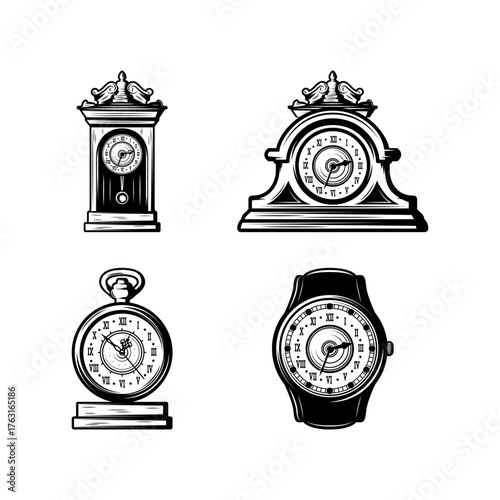 Vintage Clock and Watch Colle...