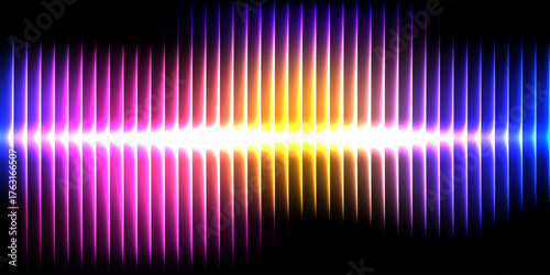 Colorful neon sound background. Vector. EPS 10.