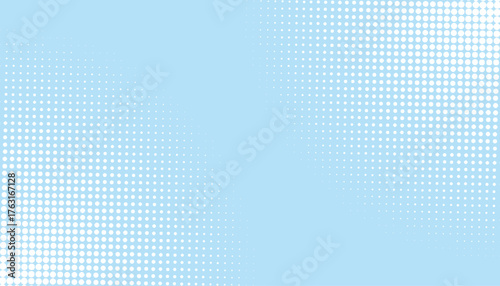 Abstract halftone wave dotted background. Futuristic twisted grunge pattern, dot, circles. Vector modern optical pop art texture.