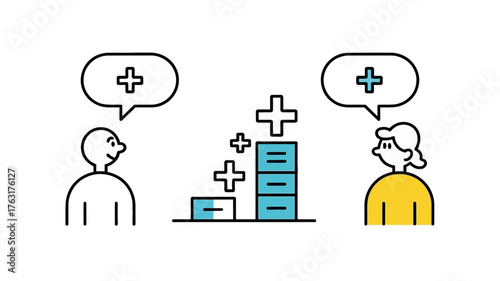 Positive ideas shared in business meeting