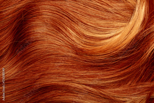 Konstfotografi Red hair close-up as a background