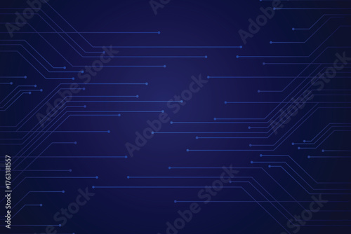 Abstract blue Digital Technology Cycle background. Business growth transformation Successful financial