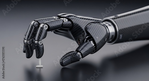 Robot Hand Precision, AI Technology, Robotic Arm, Artificial Intelligence