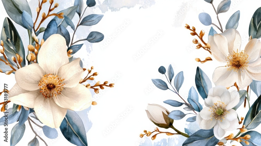 Obraz premium Elegant Floral Arrangement with Soft Pastel Colors and Greenery