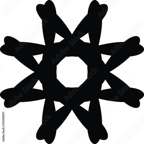 A beautiful gold Star of David symbol design representing 