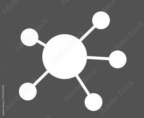 Abstract molecular network structure  a science and technology 3D connection background for business communication design