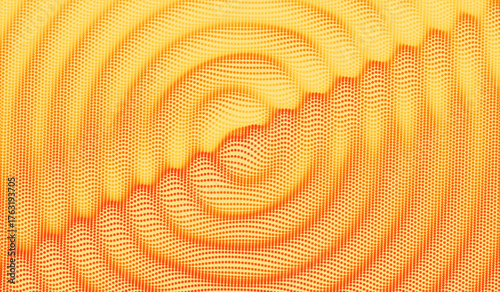 3D wavy background. Ripple effect. Grid surface. Vector illustration for cover, card, postcard, banner, poster, brochure or presentation.