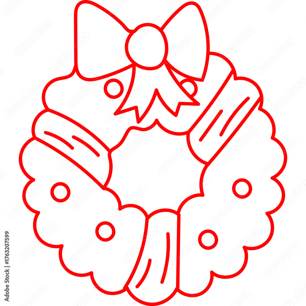 Fototapeta premium Hand Drawn Christmas Illustration