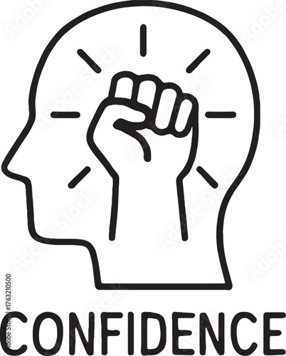 Confidence: The illustration encapsulates the essence of self-assurance, a powerful symbol of inner strength and belief in oneself.