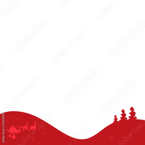 Christmas Wave Footer