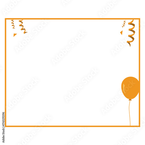 New Year Frame with Fireworks