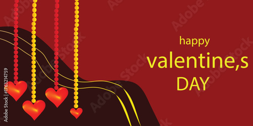 Abstract digital wave of particles  realistic burgundy gold background watercolor heart. Concept - love, relationship, art, paintingvector design