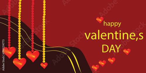 Abstract digital wave of particles  realistic burgundy gold background watercolor heart. Concept - love, relationship, art, paintingvector design