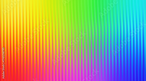 Abstract background with vertical lines and gradient of rainbow color spectrum