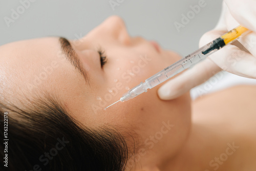 Принти на полотні Biorevitalization injections to enhance skin firmness and moisture balance