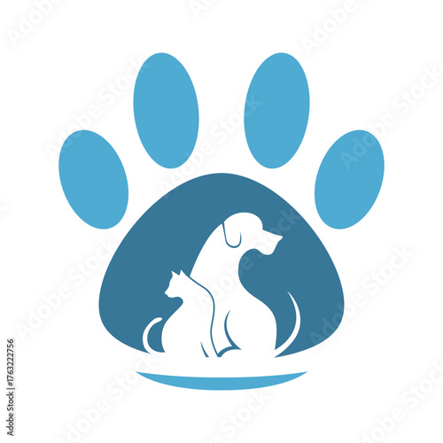 Pet shop logo icon design