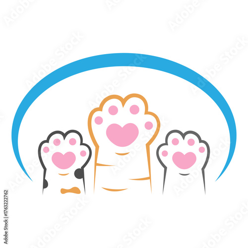 Pet shop logo icon design