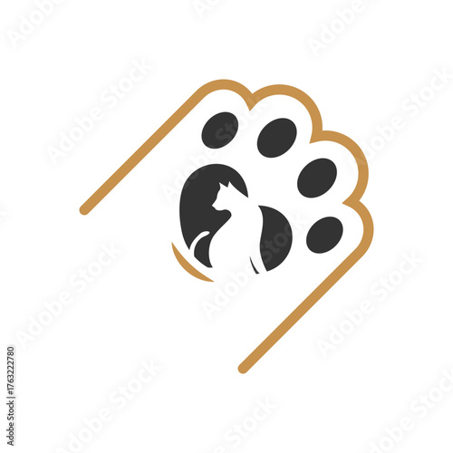 Pet shop logo icon design