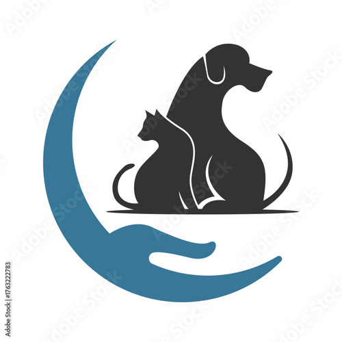 Pet shop logo icon design