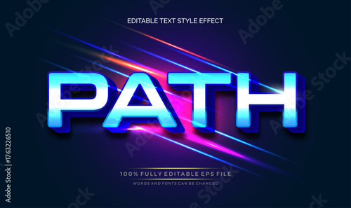 A vibrant, eye-catching Text Effect, text style. Editable text files vector illustration.