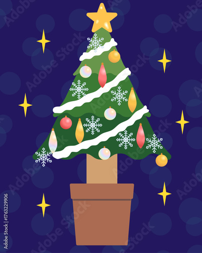 クリスマスツリーのイラスト