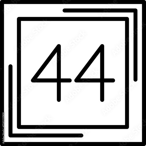 Forty four Icon