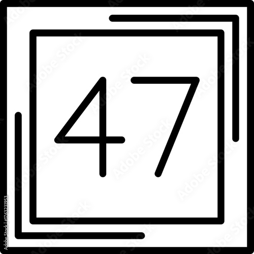 Forty seven Icon