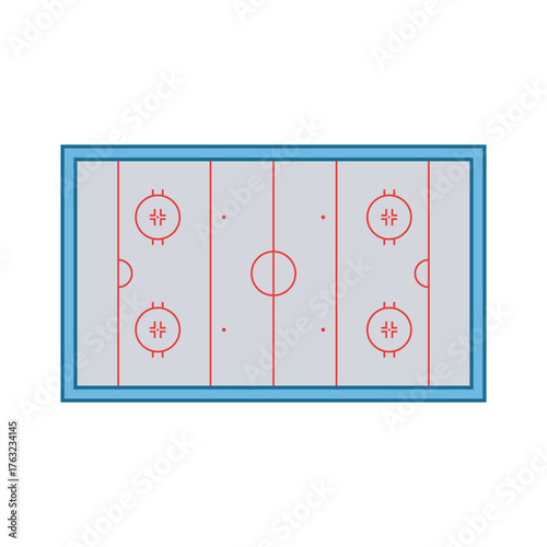 Ice Hockey Rink Illustration
